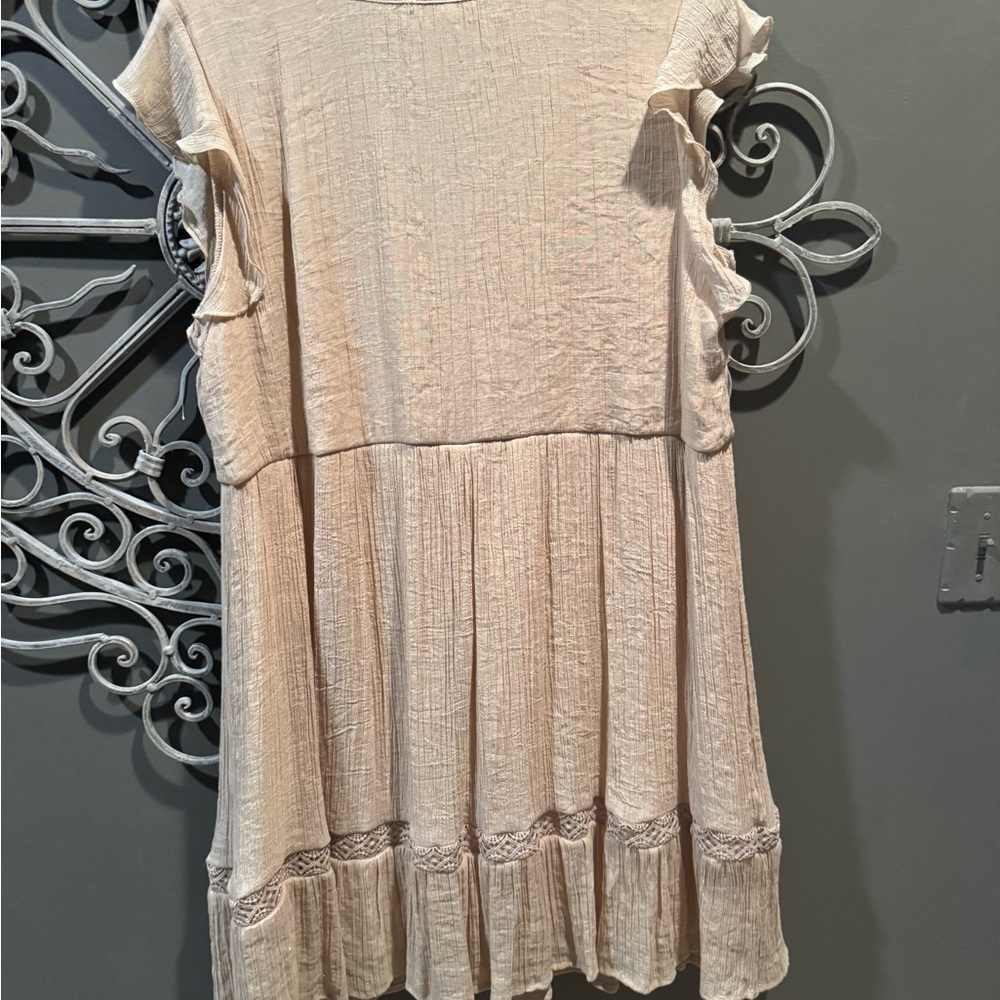 Women’s plus mini dress boho chic indigo rose sz 2x - Picture 5 of 5